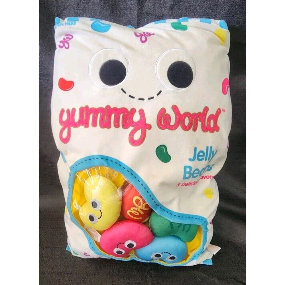 YUMMY WORLD Jeni & The JELLY BEANS XL Plush 20"‎ With 5 Mini Beans Scented